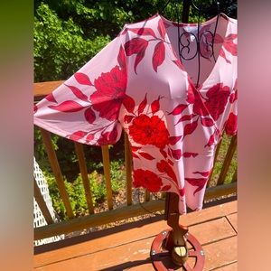 Liz Claiborne Blouse faux wrap🪷